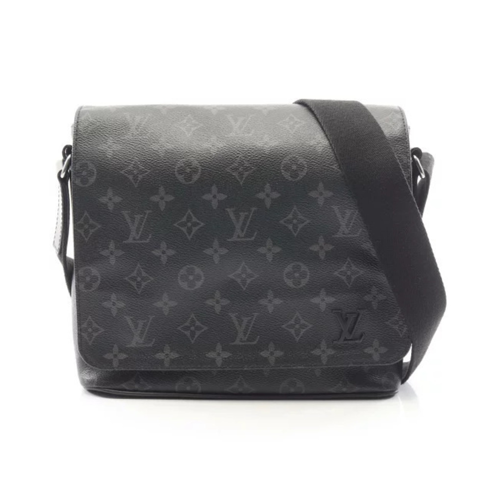 Louis Vuitton District NM Shoulder Bag Canvas Leather Monogram Eclipse Black